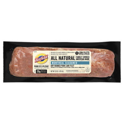 Hatfield Montreal Seasoned Dry Rubbed Pork Loin Filet, 22 oz, 22 Ounce