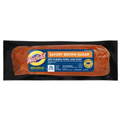 Hatfield Savory Brown Sugar Dry Rubbed Pork Loin Filet, 22 oz