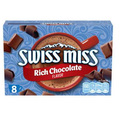 Swiss Miss Rich Chocolate Flavor Hot Cocoa Mix, 1.33 oz, 8 count