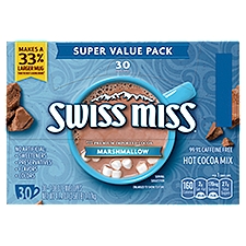 Swiss Miss Marshmallow Hot Cocoa Mix Super Value Pack, 1.38 oz, 30 count