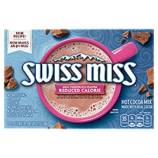Swiss Miss Milk Chocolate Flavor Reduced Calorie Hot Cocoa Mix, 0.39 oz, 8 count