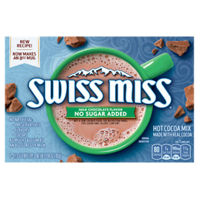 Swiss Miss Milk Chocolate Flavor Hot Cocoa Mix, 0.73 oz, 8 count, 5.84 Ounce