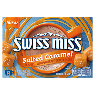 Swiss Miss Salted Caramel Hot Cocoa Mix, 1.38 oz, 8 count, 11.04 Ounce