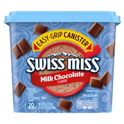 Swiss Miss Milk Chocolate Flavor Hot Cocoa Mix Canister, 22.23 oz.