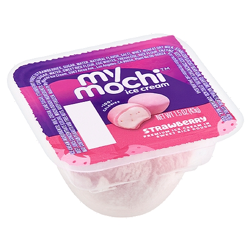 My Mochi Strawberry Ice Cream, 1.5 oz
Premium Ice Cream in Sweet Rice Dough