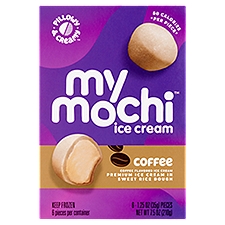My/Mochi Coffee Flavored Ice Cream, 1.25 oz, 6 count
