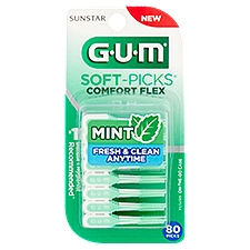 Sunstar GUM Mint Comfort Flex Soft-Picks, 80 count