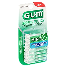 GUM Mint Comfort Flex, Soft-Picks, 80 Each