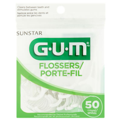 GUM Sunstar Flossers, 50 count