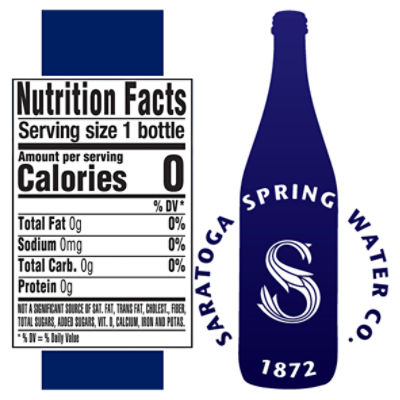 Saratoga - Spring Water - 12 oz (12 Glass Bottles)