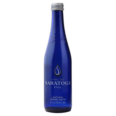 Saratoga, Natural Spring Water, 12 Fl Oz, Glass Bottle