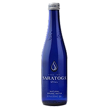 Saratoga, Natural Spring Water, 12 Fl Oz, Glass Bottle