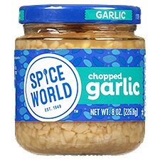 Spice World Chopped Garlic, 8 oz, 8 Ounce