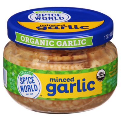 Spice World Organic Minced Garlic, 4.5 oz The Fresh Grocer