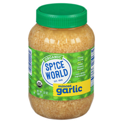 Spice World Organic Minced Garlic, 32 oz - Fairway
