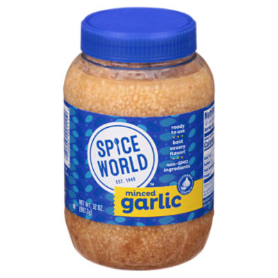 Spice World Minced Garlic, 32 oz