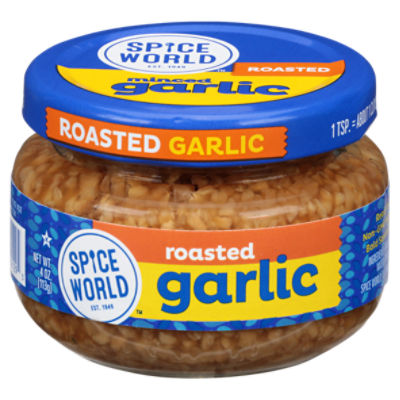 Spice World Roasted Garlic, 4 oz