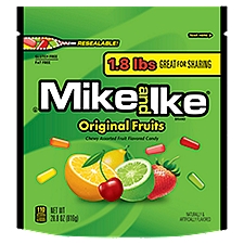 Mike and Ike Original Fruits Chewy Assorted Fruit Flavored Candy, 28.8 oz