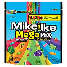 Mike and Ike Mega Mix Chewy Assorted Fruit Flavored Candies, 28.8 oz