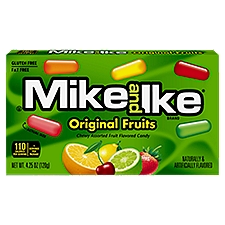 Mike and Ike Original Fruits Chewy Assorted Fruit Flavored Candy, 4.25 oz
