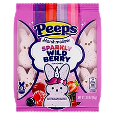 Peeps Sparkly Wild Berry Flavored Marshmallow, 8 count, 3.0 oz