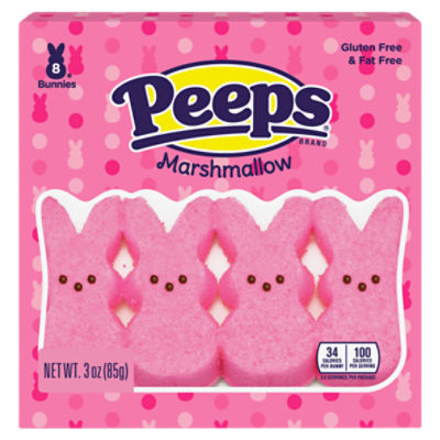 Peeps Marshmallow Bunnies, 8 count, 3 oz