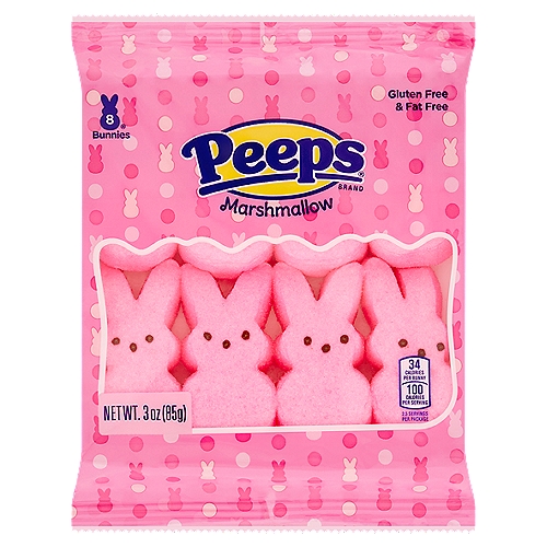 Peeps Marshmallow Bunnies, 8 count, 3 oz