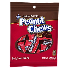 Goldenberg's Peanut Chews Original Dark Candies, 3 oz, 3 Ounce
