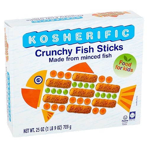 Kosherific Crunchy Fish Sticks, 25 oz