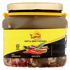 Ta'amti Hot & Spicy Pickles, 33.8 fl oz