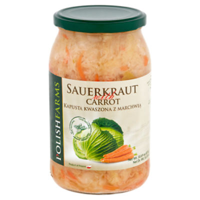 Polish Farms Sauerkraut with Carrot, 30.69 oz