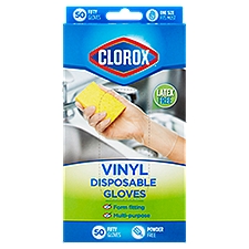 Clorox Disposable Vinyl Gloves, 50 count