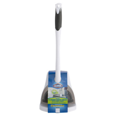 Clorox Toilet Bowl Brush with Hideaway Caddy