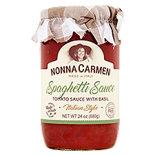Nonna Carmen Italian Style Spaghetti Sauce with Basil, 24 oz