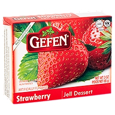 Gefen Strawberry Jell Dessert, 3 oz