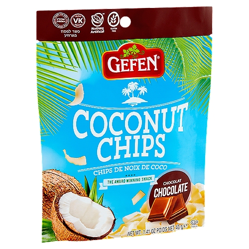Gefen Chocolate Coconut Chips, 1.41 oz