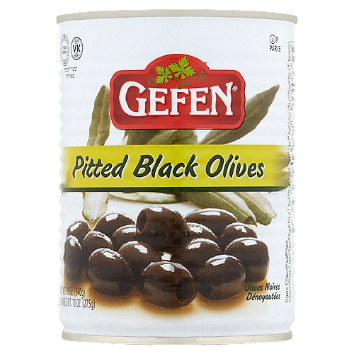 Gefen Pitted Black Olives, 19 oz
