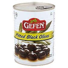 Gefen Pitted, Black Olives, 19 Ounce