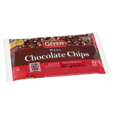 Gefen Real Semi Sweet Dark Chocolate Chips, 9 oz