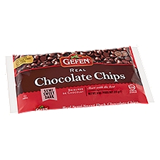 Gefen Real Semi Sweet Dark, Chocolate Chips, 10 Ounce
