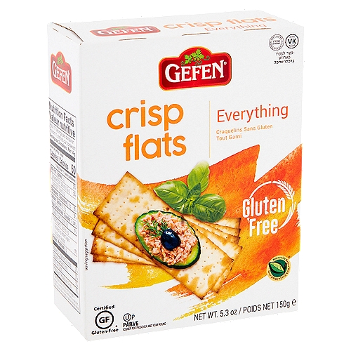 Gefen Everything Gluten-Free Crisp Flats, 5.3 oz