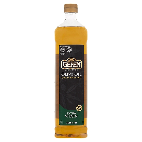 Gefen 100% Pure Cold Pressed Extra Virgin Olive Oil, 1 liter