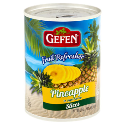 Gefen Pineapple Slices in Light Syrup, 20 oz