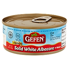 Gefen Solid White Albacore in Water, 6 oz