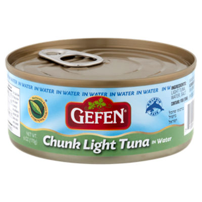 Gefen Chunk Light Tuna in Water, 6 oz