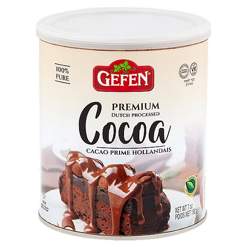 Gefen Premium Dutch Processed Cocoa, 7 oz