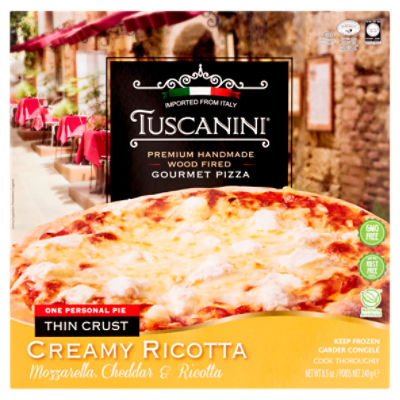 Tuscanini Creamy Ricotta Thin Crust Gourmet Pizza, 8.5 oz