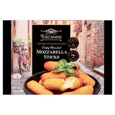 Tuscanini Crispy Breaded Mozzarella Sticks, 7 oz