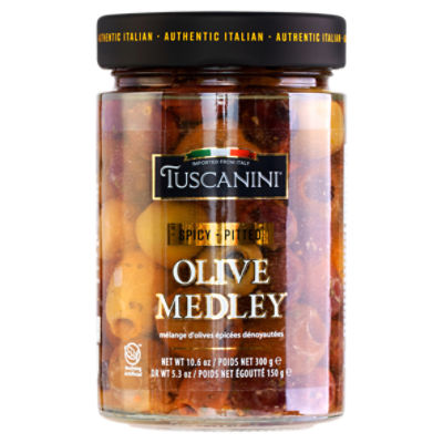 Tuscanini Spicy Pitted Olive Medley, 10.6 oz