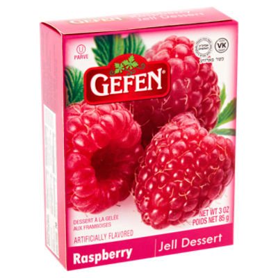 Gefen Raspberry Jell Dessert, 3 oz
